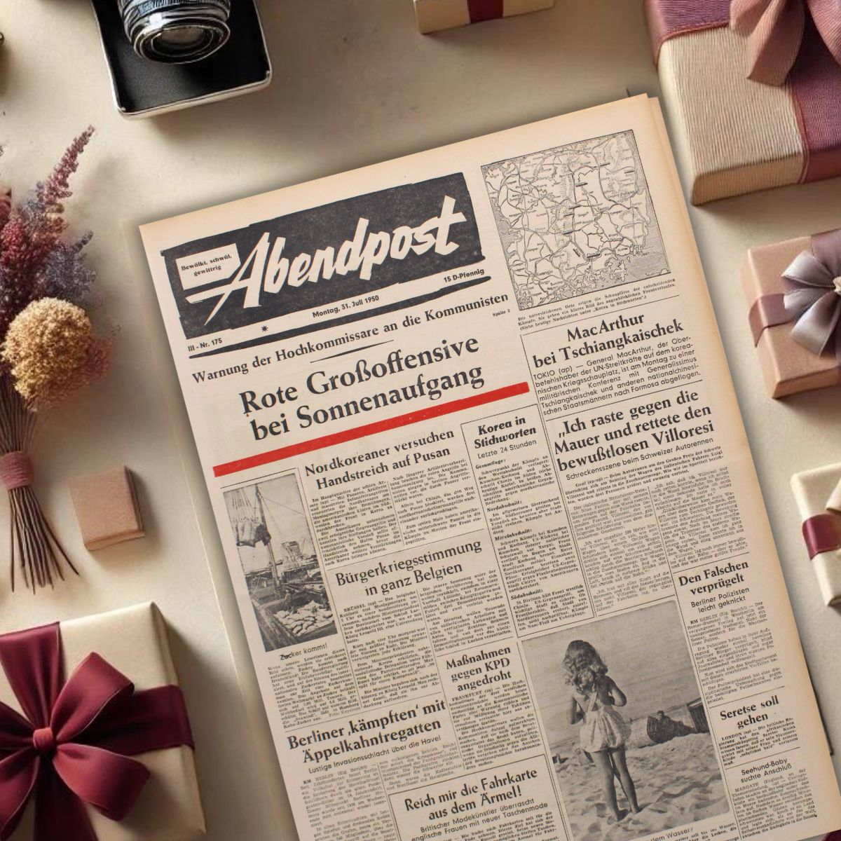 Jubiläumszeitung als Geschenk Jubiläumszeitung als Geschenk