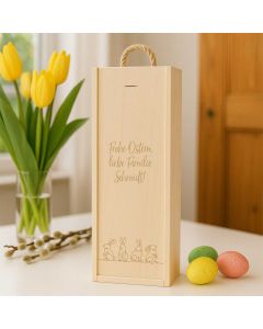 Weinkiste personalisiert zu Ostern