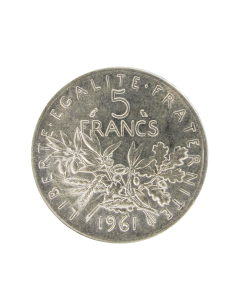 Münze 5 französische Francs